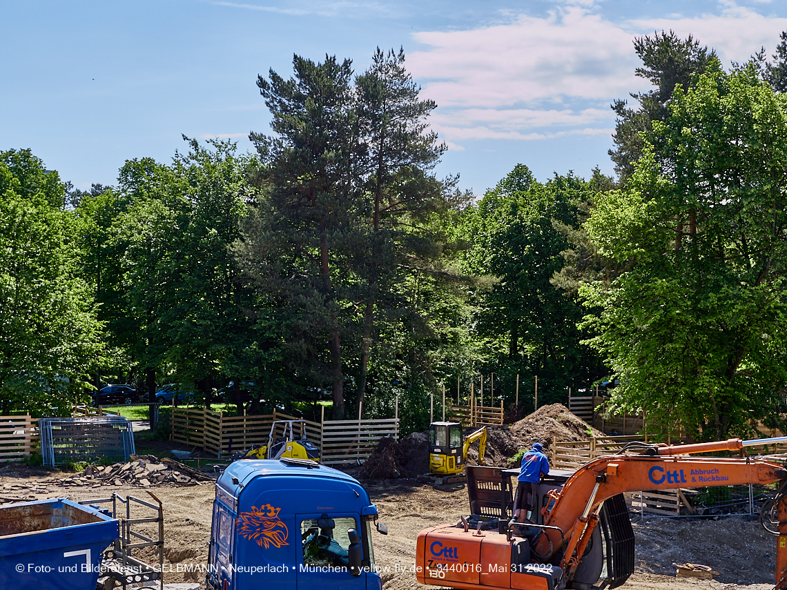 31.05.2022 - Baustelle am Haus für Kinder in Neuperlach